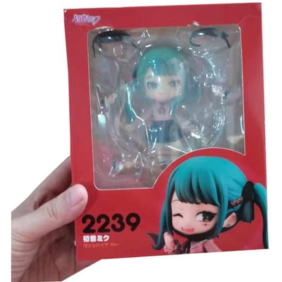 10cm #2239 Hatsune Miku Anime Figuur Kawaii De Vampier Hatsune Miku Actiefiguur Kamerdecoraties PVC Model Verzameling Speelgoed