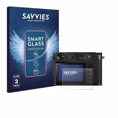 3 Stuks Savvies Screenprotector - geschikt voor Fujifilm GFX 100RF - beschermfolie glas transparant