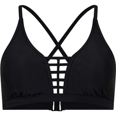 Zoggs Crop-top met ladderpatroon voor dames (Zwart)