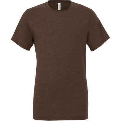 Bella+Canvas Unisex Triblend Crew Neck T-Shirt CV3413 - Brown Triblend (Heather) - S