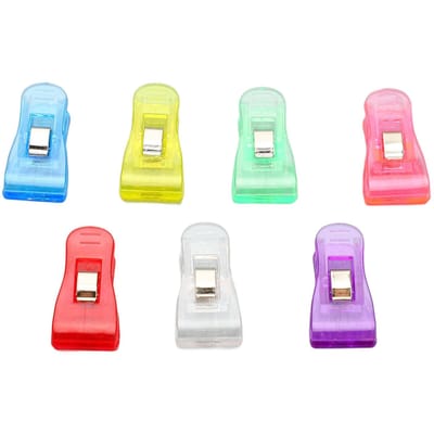 100 Stuks Plastic Klem Kleurrijk Transparant Knijpers Foto's Knutselen Memo's Handdoeken Klemmen voor Thuis School white