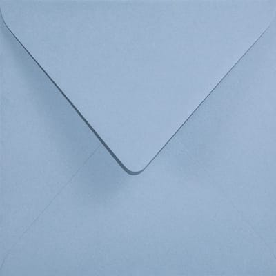 Gladde blauwe enveloppen A5 - 153 x 153 mm - 25 stuks - NK natgelijmde - 120 gram - Aster Color - Netuno