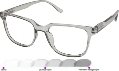 Leesbril Vista Bonita Cubo Photochromic-Kadushi silver-+3.50