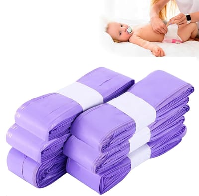 Luieremmer Navullingen - Luierzakken Geurend - Hygiënisch Afval - 7-Laags Geurbarrière - 27x14x2cm - Paars