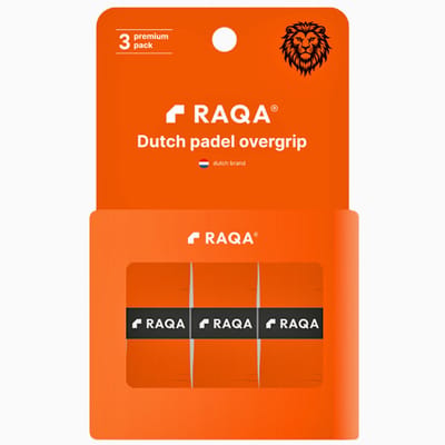 Raqa ® Dutch padel overgrip - oranje padel grip - Padelgrips - Extra zweetabsorptie - Grip - Overgrip - Griptape - Padel grip - Dry - tape - Overgrip padel - Padel grips - 3 stuks - design in NL