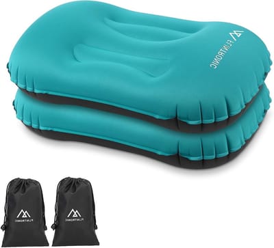 Ultralicht Opblaasbaar Kussen voor Kamperen, Waterdicht en Comfortabel Reiskussen, Ideaal voor Strand en Outdoor Activiteiten