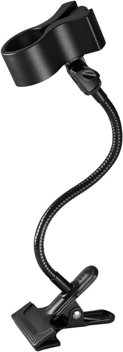 Zwanenhals Microfoon Arm - Flexibele Houder - Podcast Opnames - 360 Graden Draaibaar - 50 cm Lengte - Zwart