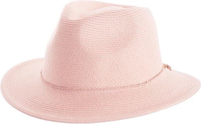 Avoca Fedora – Dames Zonnehoed UV Bestendig Kreukbestendig - Maat: M-L: 58 cm - Roze