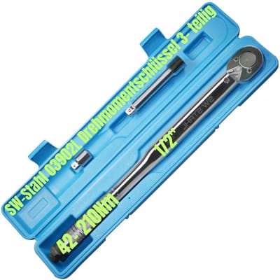 SW-Stahl 03902L momentsleutel I 1/2 inch I 42-210 Nm I 3-delige momentsleutel voor het verwisselen van banden
