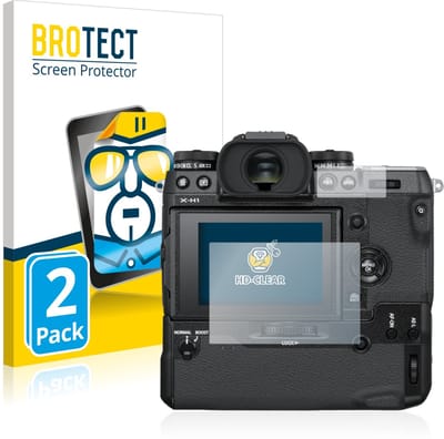BROTECT - Screenprotector voor Fujifilm X-H1 - Folie Beschermfolie transparant 2 Stuks
