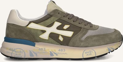 Premiata Mick Sneakers - Suède - Heren - Groen - Maat 39