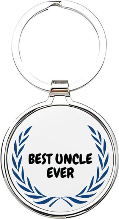 Akyol - Best uncle ever Sleutelhanger - oom - De leukste oom - Oom sleutelhanger - sleutelhanger - Sleutelhanger voor ooms - Familie sleutelhanger - verjaardagscadeautje - cadeau voor de leukste oom - uncle - The best uncle - 4 x 7,5 CM