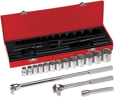 Dopsleutel Set - Gereedschap Set - Klus Klaren - 16 Delig - 1/2 Inch