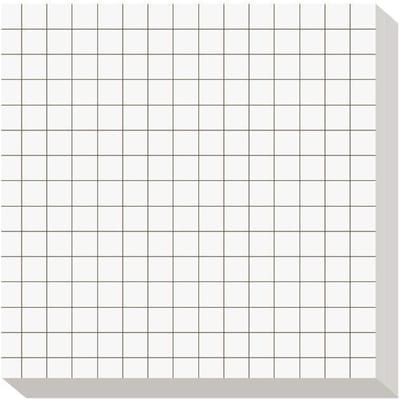 80Pagina Boek Eenvoudige Plaknotities Zelfklevend Afscheurbaar Geruit Gelijnd Notitieblok Berichtstickers Voor Bedrijfskantoor School Studenten