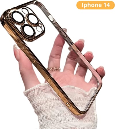 Livano Telefoon Hoesje - Telefoonhoesjes - Phone Case - Shockproof - Premium Protection - Geschikt Voor iPhone 14 - Goud