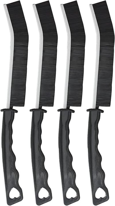 Set van 4 Crevice Cleaning Brushes voor Effectieve Reiniging van Deuren, Ramen en Keukenoppervlakken