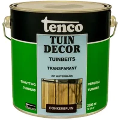 Tenco tuindecor beits transparant donkerbruin - 2,5 liter