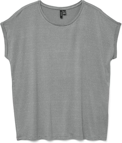 VERO MODA - VMLAVA GLITTER SS TOP STRIPE JRS NOOS - Dames - T-shirts