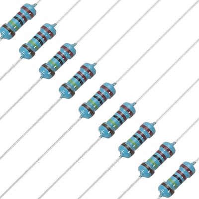 Vaste Weerstanden - Metaalfilm Weerstanden - Elektronica Reparatie - 1% Tolerantie - 1/4 Watt - Grijs