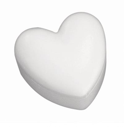 Rayher Hobby Piepschuim hartjes doosje - 2x stuks - 15 x 15 cm - Hobby knutselen materialen - met deksel