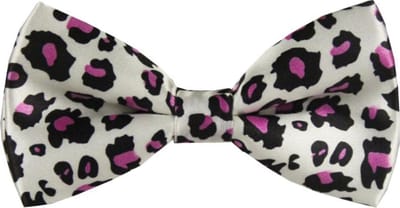 Fako Fashion® - Vlinderstrik - Vlinderdas - Print - 12cm - Gevlekt Paars