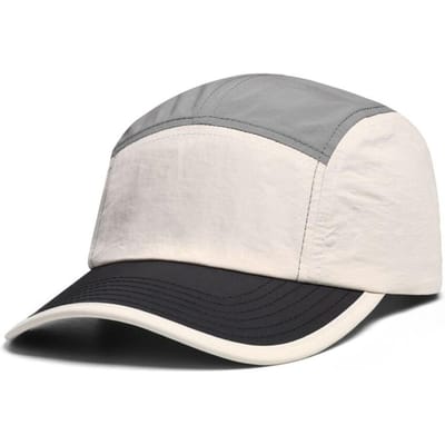 Casquette de Baseball à 5 Panneaux pour Hommes Femmes, Tissu à Séchage Rapide, Idéale pour la Course en Plein Air, le Cyclisme et la Mode Décontractée Quotidienne gris