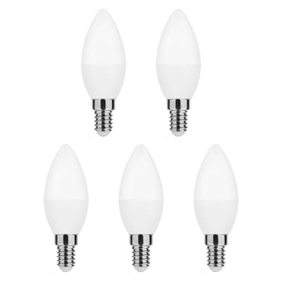 Modee E14 LED Lamp 4.9W - 470lm - 4000K - Neutraal Wit - LED Kaarslamp B35 - Vervangt 40W Halogeen Gloeilamp - 5 stuks