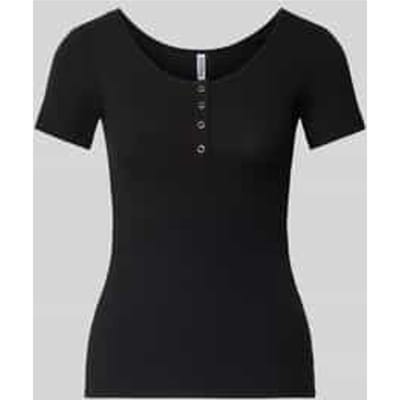Pieces T-shirt Pckitte Ss Top Noos Bc 17101439 Black Dames Maat - S