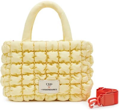Unio Hamburg x Les Visionnaires handtas schoudertas Bubble Unio Cortina Yellow Lichtgeel