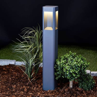Lucande - LED buitenlamp - aluminium, polycarbonaat - H: 80.3 cm - antraciet