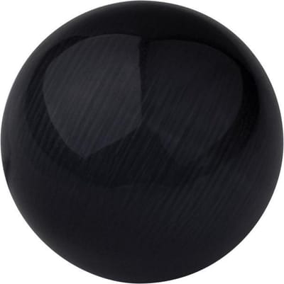 Quiges Verwisselbare Ring Steen Bolletje 10mm - Cateye Zwart E10RHR011