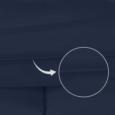Dekbed 10,5 tog met hoeklabs - pluche gesiliconiseerd fiberfill (155x220 cm, Marineblauw)