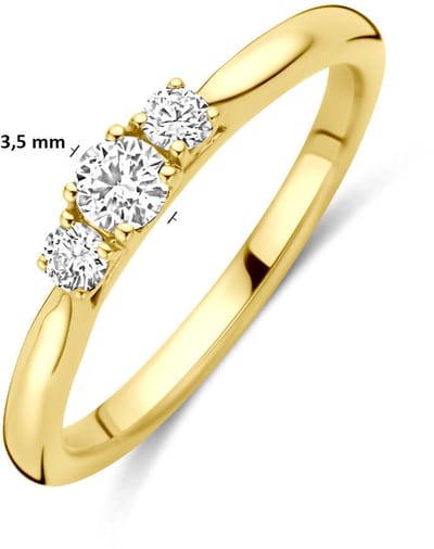 14K Geelgouden Ring Lab Grown Diamant 0.26ct G VS – 4034952