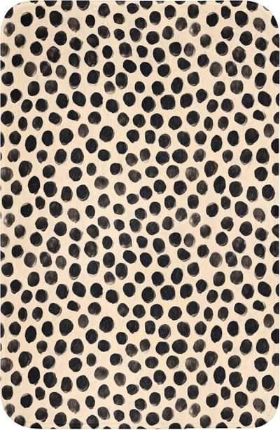 WC mat 40x60 cm - Antislip - Stippen - Patroon - Zwart - Toiletmat - Vloermat - Douchemat - Toilet tapijt - Toiletmatten
