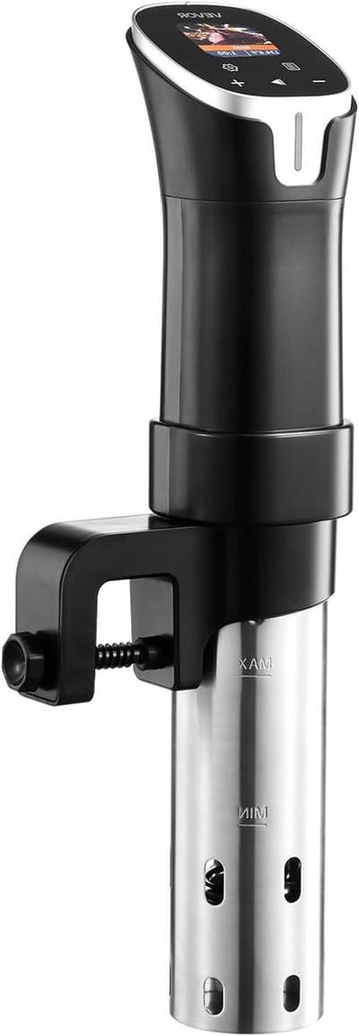 Sous-vide Kooktoestel - Dompel Circulator - Precisie Koken - Wifi App Bediening - 1100 Watt - Zwart