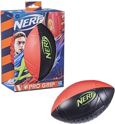 NERF Sports Pro Grip Football - Rood/Zwart