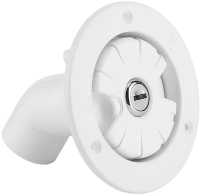 Dailygoody - Afsluitbare Waterinlaat - Zwaartekracht Waterinlaat 80mm - Vergrendeling Cap - Gemaakt voor Caravan en Boot - Praktisch en Duurzaam - Ge