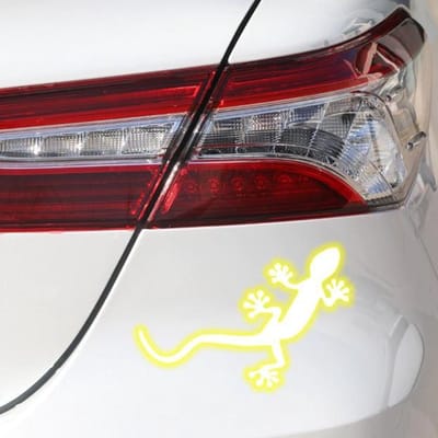 Auto Reflecterende Sticker , Waarschuwing Tape, Reflecterende Strips, Veiligheid Mark, hagedis - geel