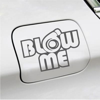 Bumpersticker - Blow Me - 10,1 X 14,8 - Antraciet