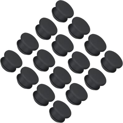 Gatpluggen Set - Paneel Afsluiters - Gaten Afdichten - Klikbaar Ontwerp - 13.5 mm Diameter - Zwart