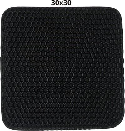 Bovista Kattenbak Mat - Katten Mat - Grit Opvanger - Schoonloopmat Kattenbak - Kattenbak Uitloopmat - Kattenbak Matje - Cat Litter Mat - Zwart - 30x30cm