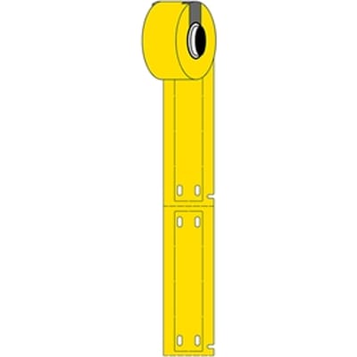 Brady M6-15x75-7598-YL polyurethaan tags geel | 15 mm x 75 mm (origineel)