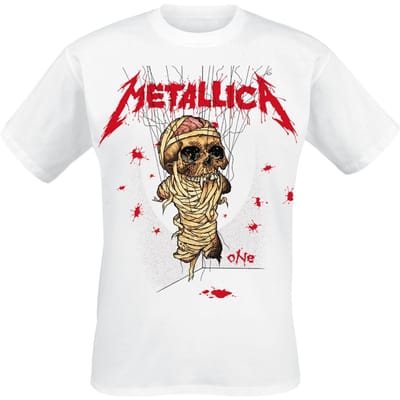 Metallica T-shirt - One Landmine - S tot 3XL - voor Mannen - wit