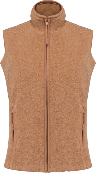 Kariban Bodywarmer van microfleece dames K906 - Camel Heather - L