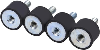 4x Rubber Schokdemper Coils voor M8 en M6 - Anti-Vibratie Isolator voor Voertuigen, Stilblok Accessoires