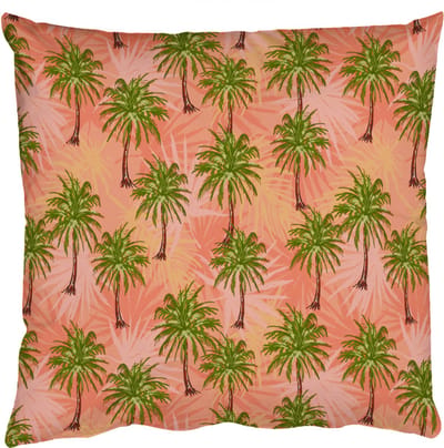 Sierkussens - Kussentjes Woonkamer - 50x50 cm - Kust - Palmbomen - Oranje - Geel