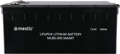 Mestic LiFePO4 Lithium Accu MLBS-200 LN5 Smart - Voor campers, caravans en off-grid - 200 Ah capaciteit - Bediening via App - IP65 waterdicht