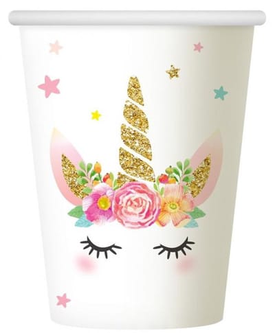 Unicorn bekers | 6 stuks