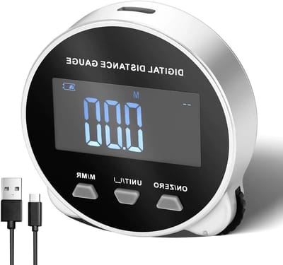 Digitale Rolmeter 0-200m met LCD Scherm, Oplaadbare Afstandsmeting voor Rechte, Ronde en Onregelmatige Vormen