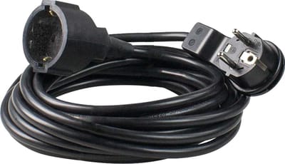 Flat Connector Extension Cord 5m, IP20, 230V/16A - Perfect for Construction Sites and Home Use